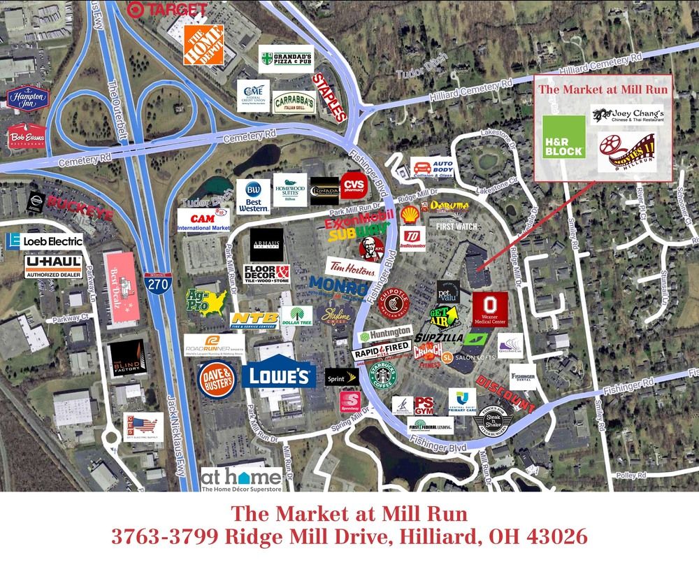 The Market at Mill Run: 3763-3799 Ridge Mill Dr, Hilliard, OH 43026